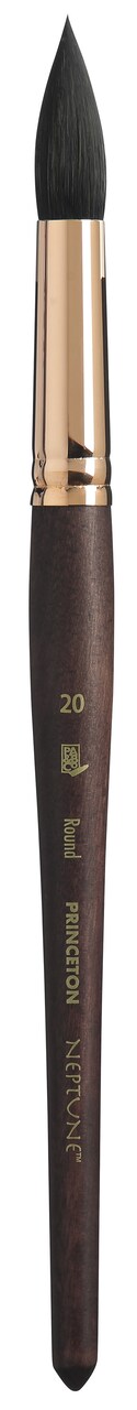 Princeton Series 4750 Neptune Synthetic Squirrel Brush-Short Handle Round Size 20